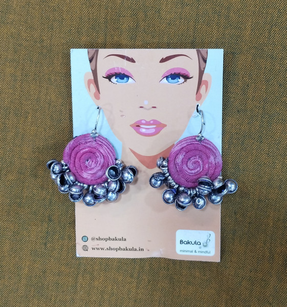 Upcycled Fabric Earing