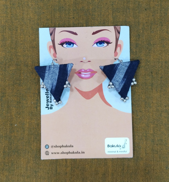 Upcycled Fabric Earing