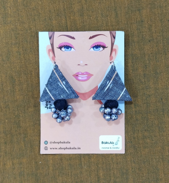 Upcycled Fabric Earing