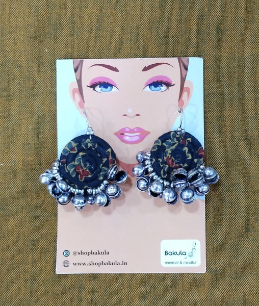 Upcycled Fabric Earing