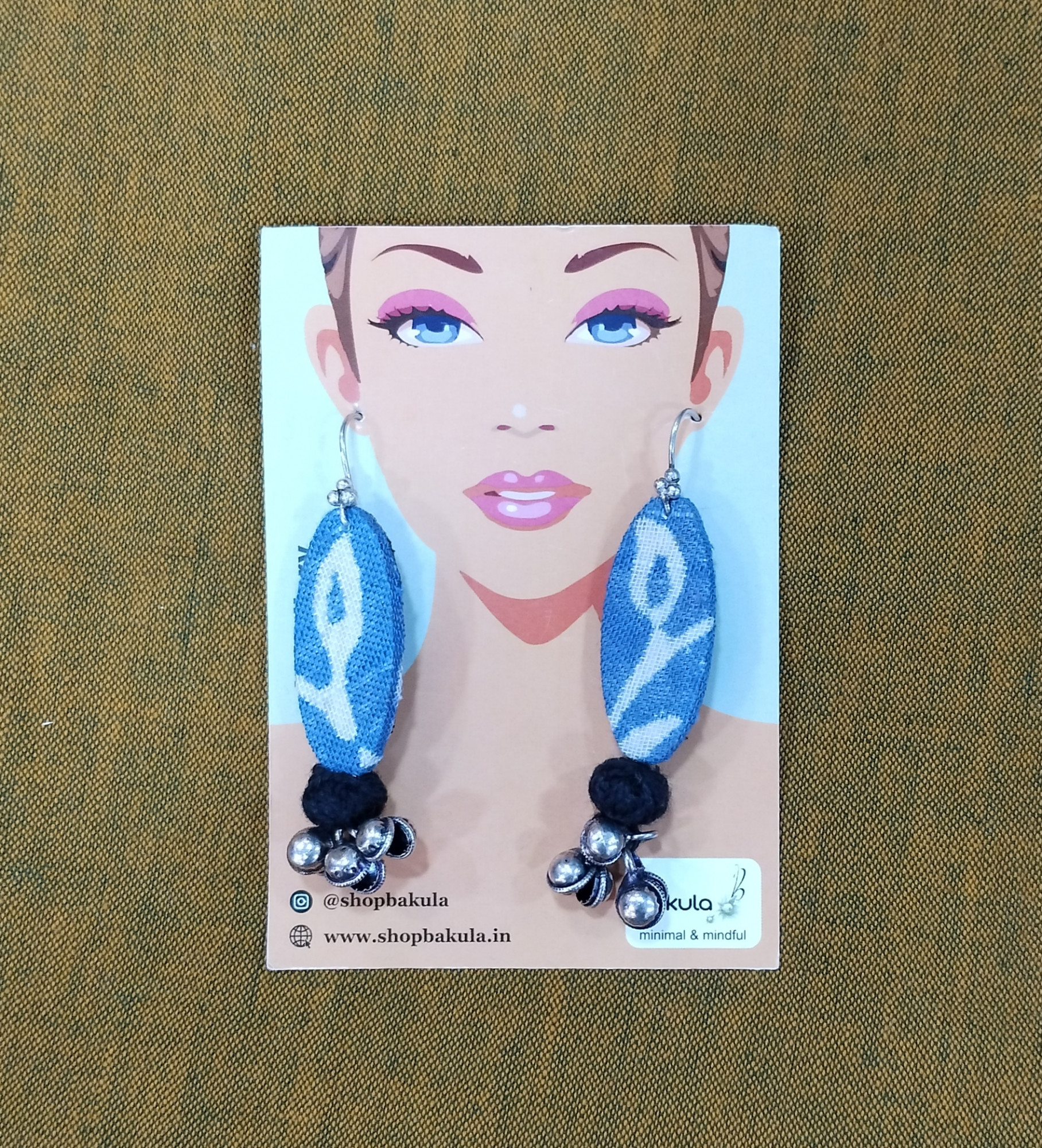 Upcycled Fabric Earing