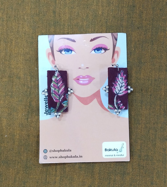 Upcycled Fabric Earing