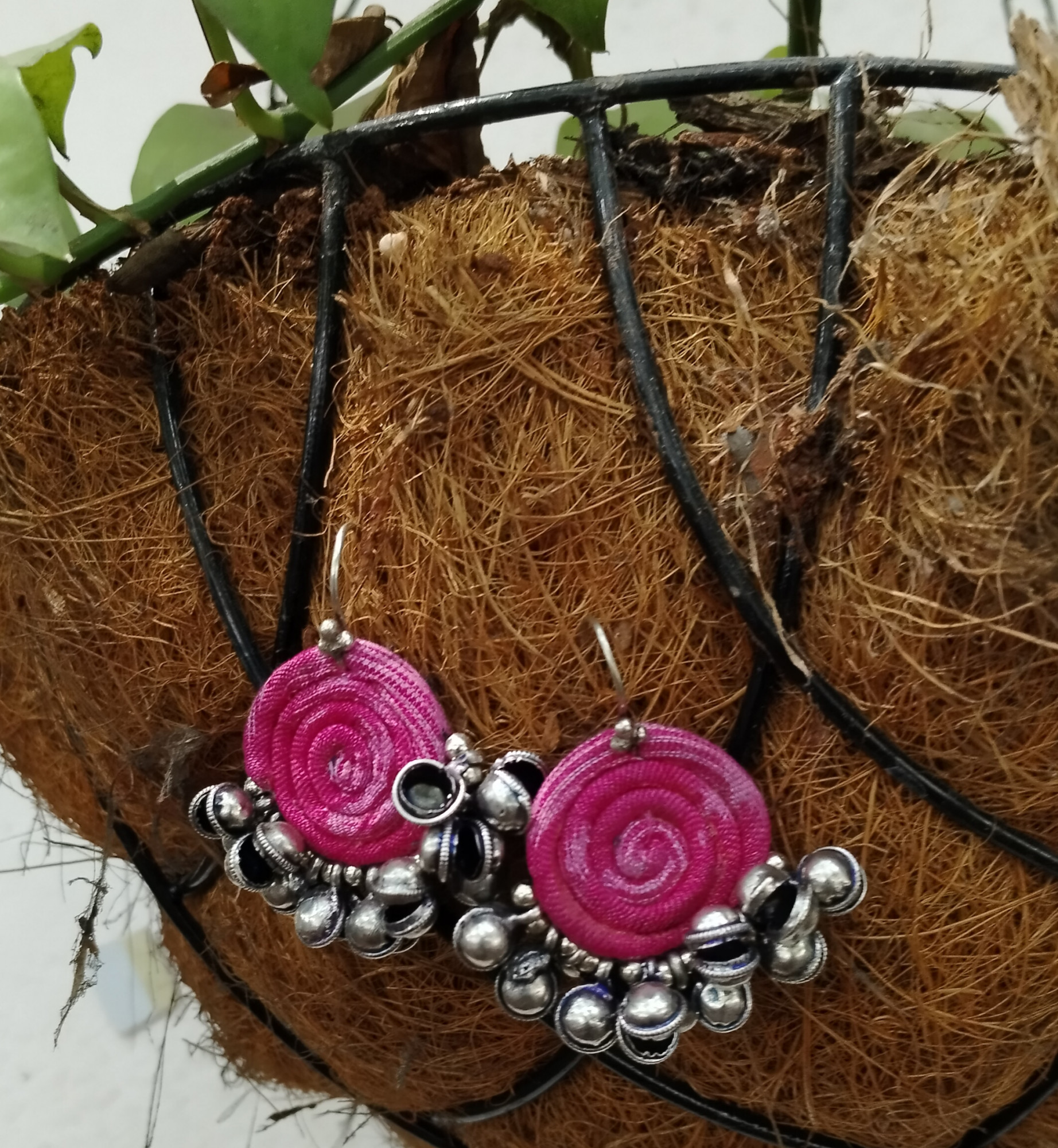 Upcycled Fabric Earing