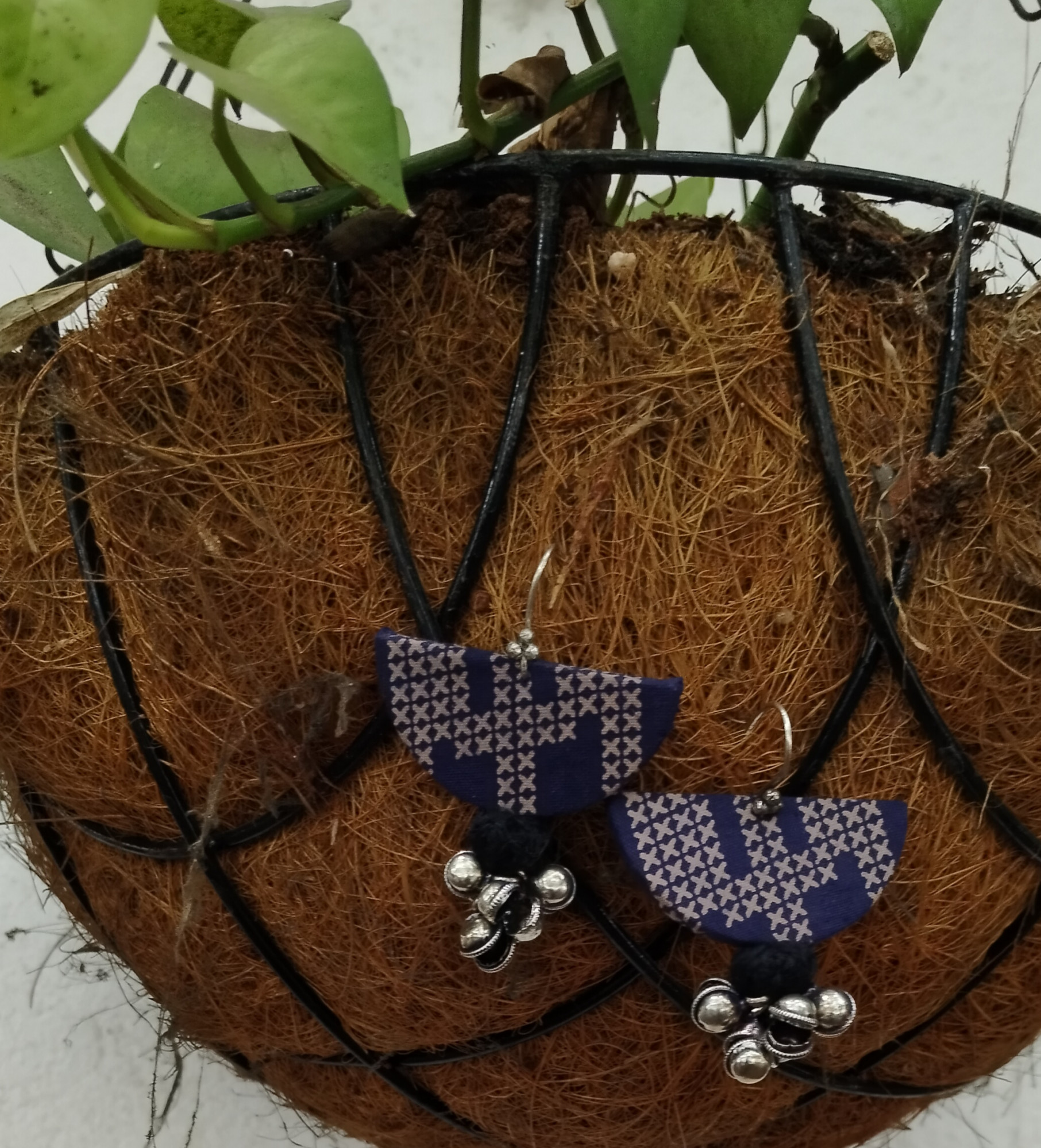 Upcycled Fabric Earing