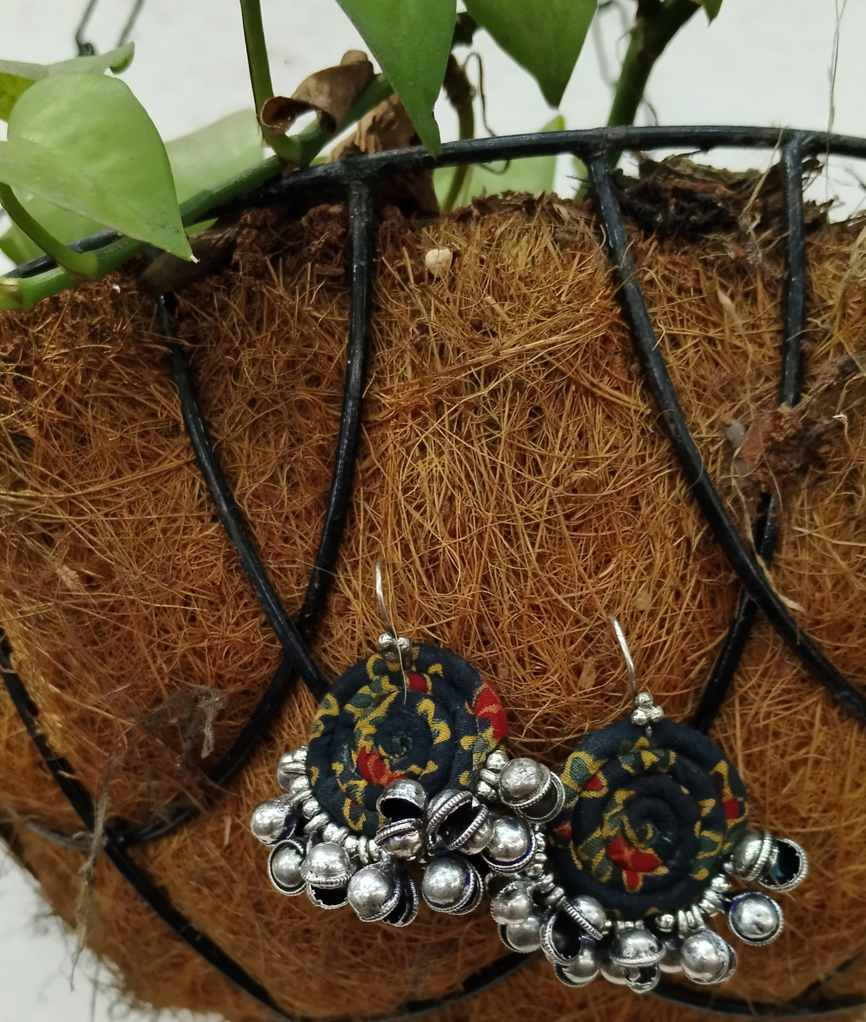 Upcycled Fabric Earing