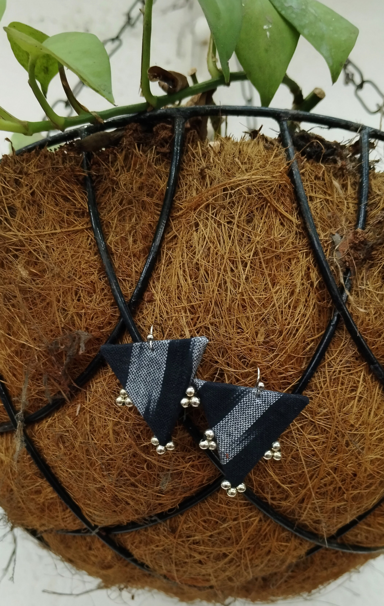 Upcycled Fabric Earing