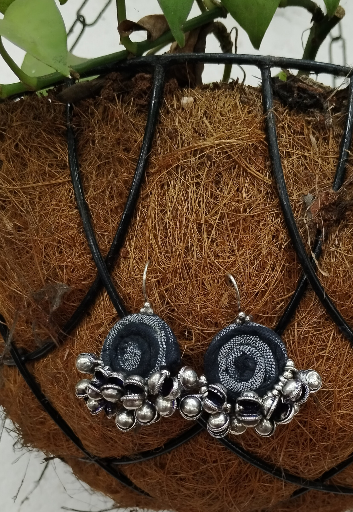 Upcycled Fabric Earing