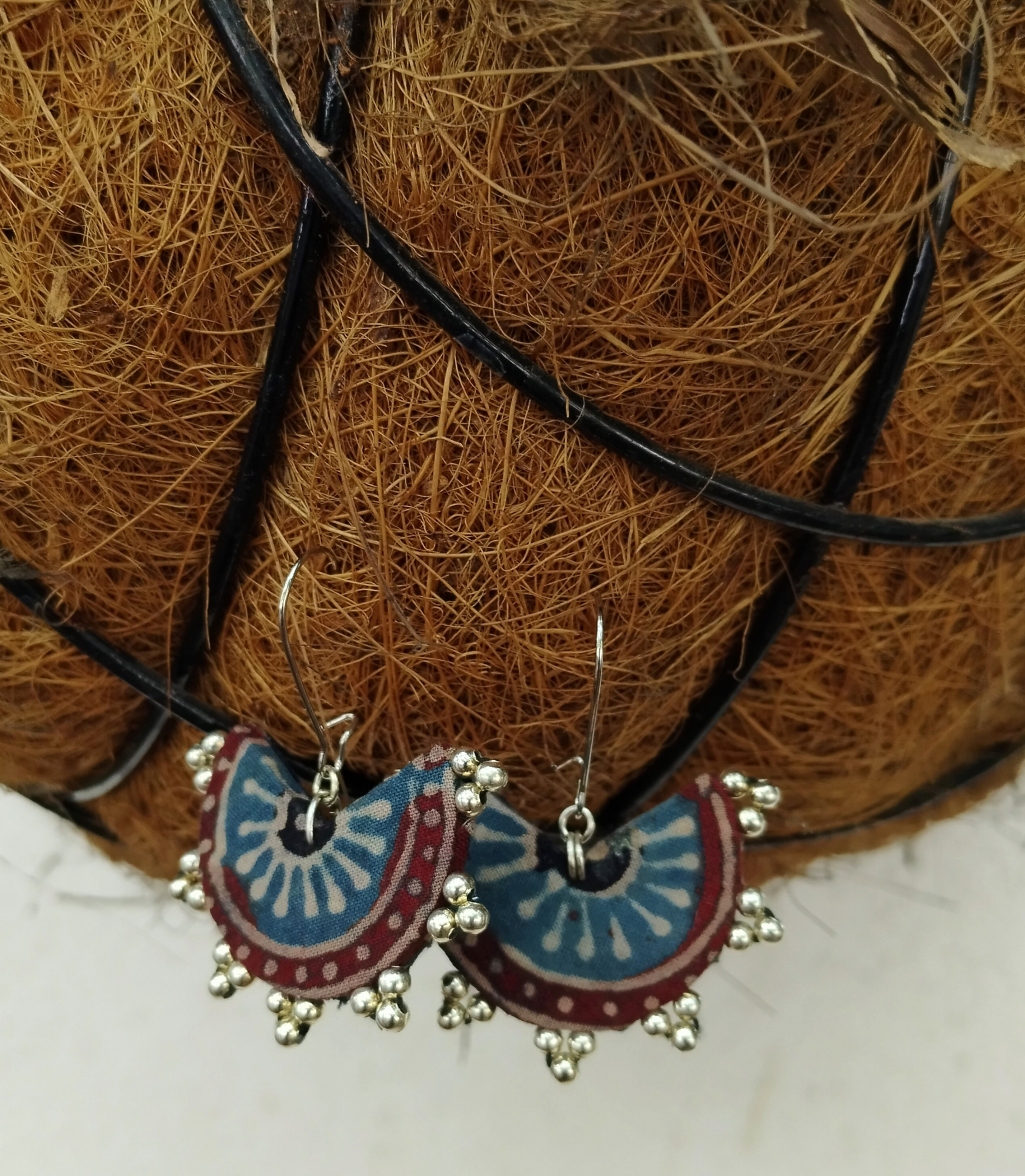 Upcycled Fabric Earing
