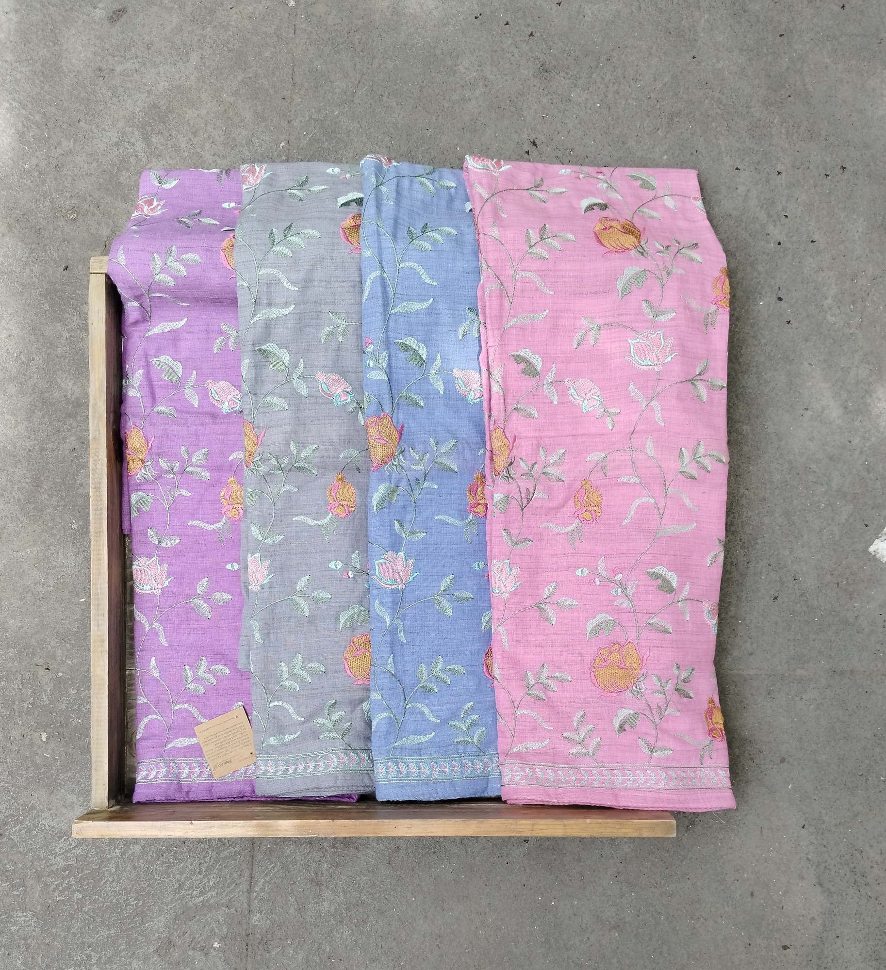 Cotton Embroidery Unstitched Dress Material