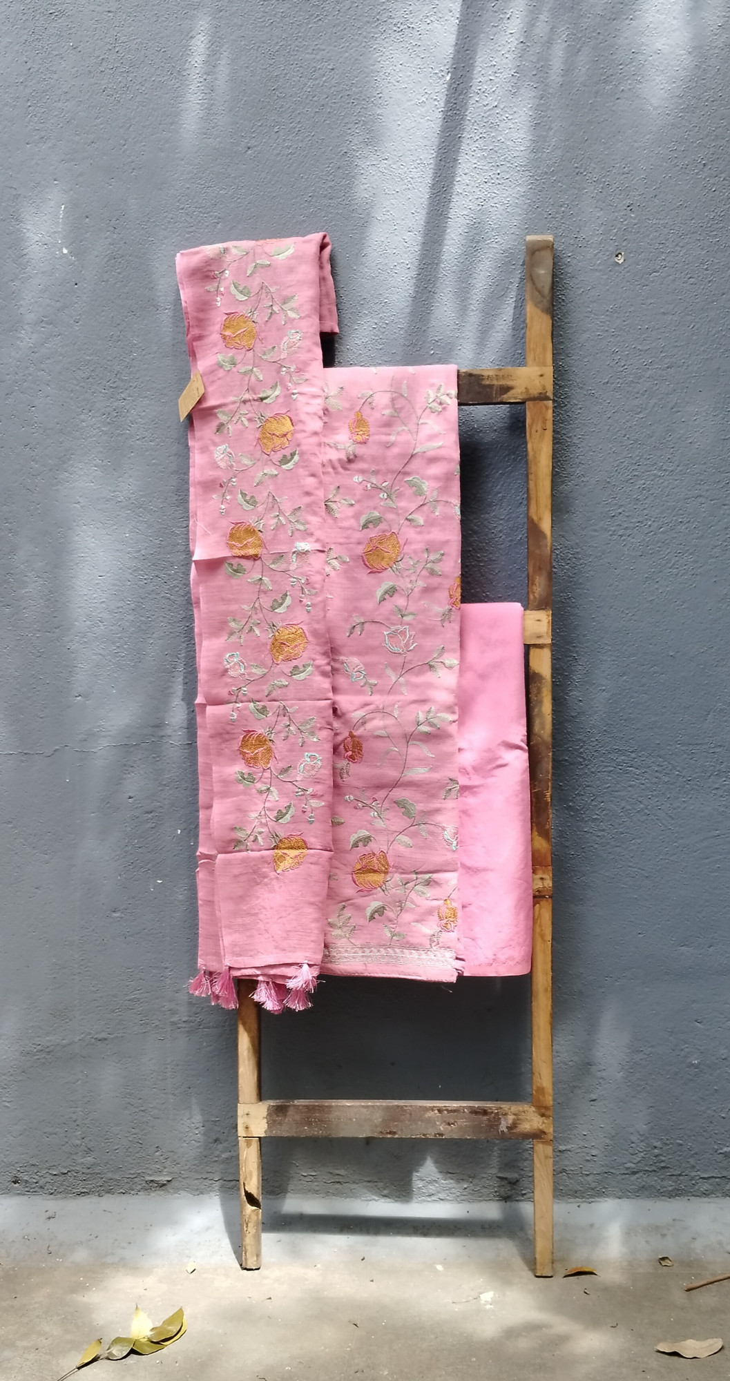 Cotton Embroidery Unstitched Dress Material