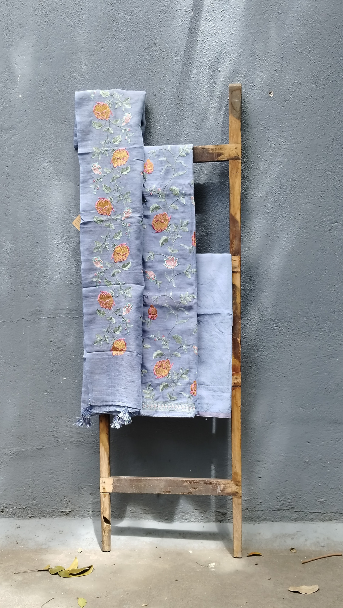 Cotton Embroidery Unstitched Dress Material