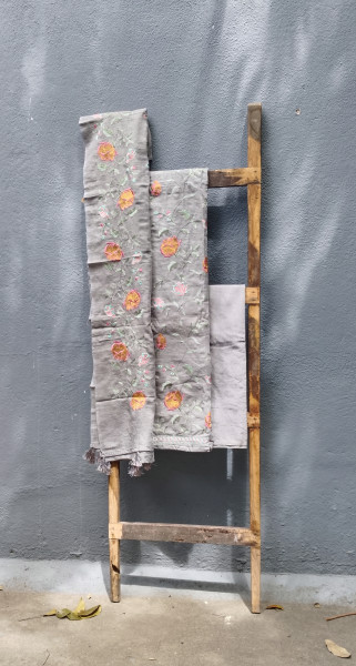 Cotton Embroidery Unstitched Dress Material