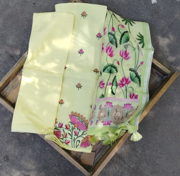 Linen Unstitched Dress Material