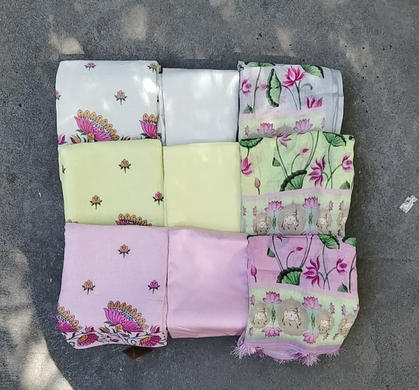 Linen Unstitched Dress Material