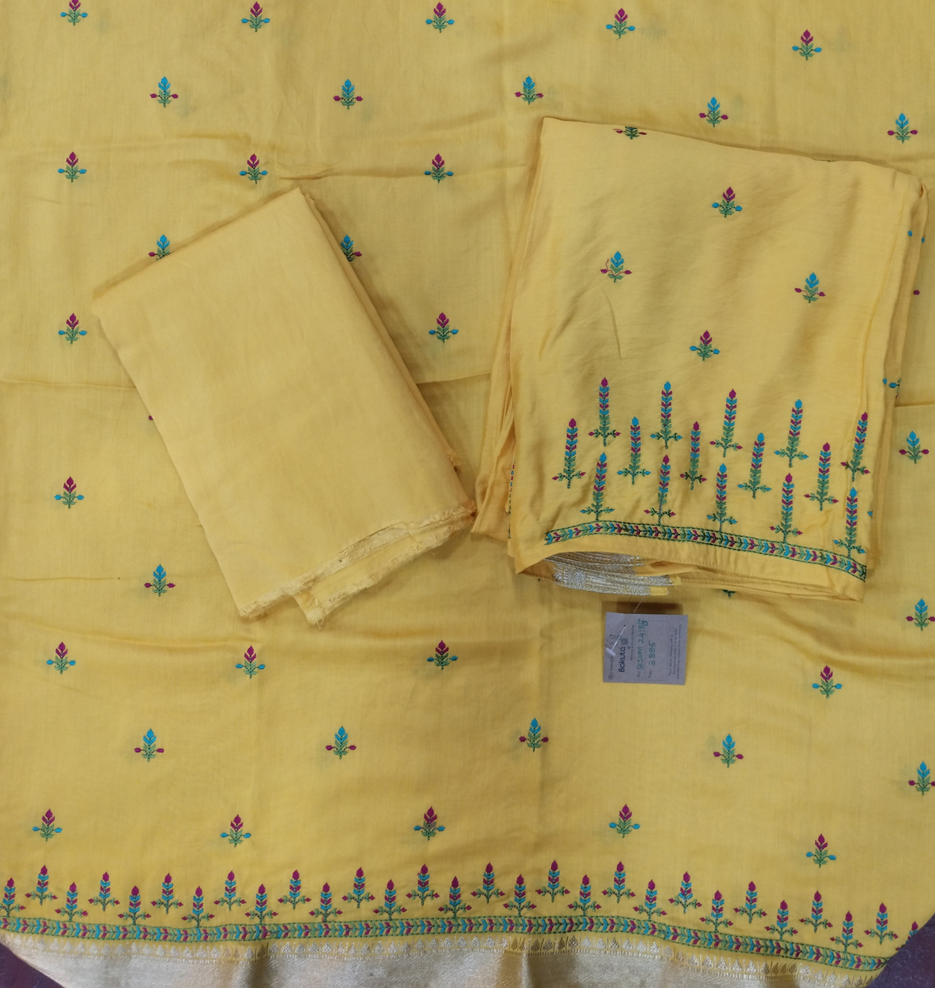 Cotton Silk Embroidery Dress Material