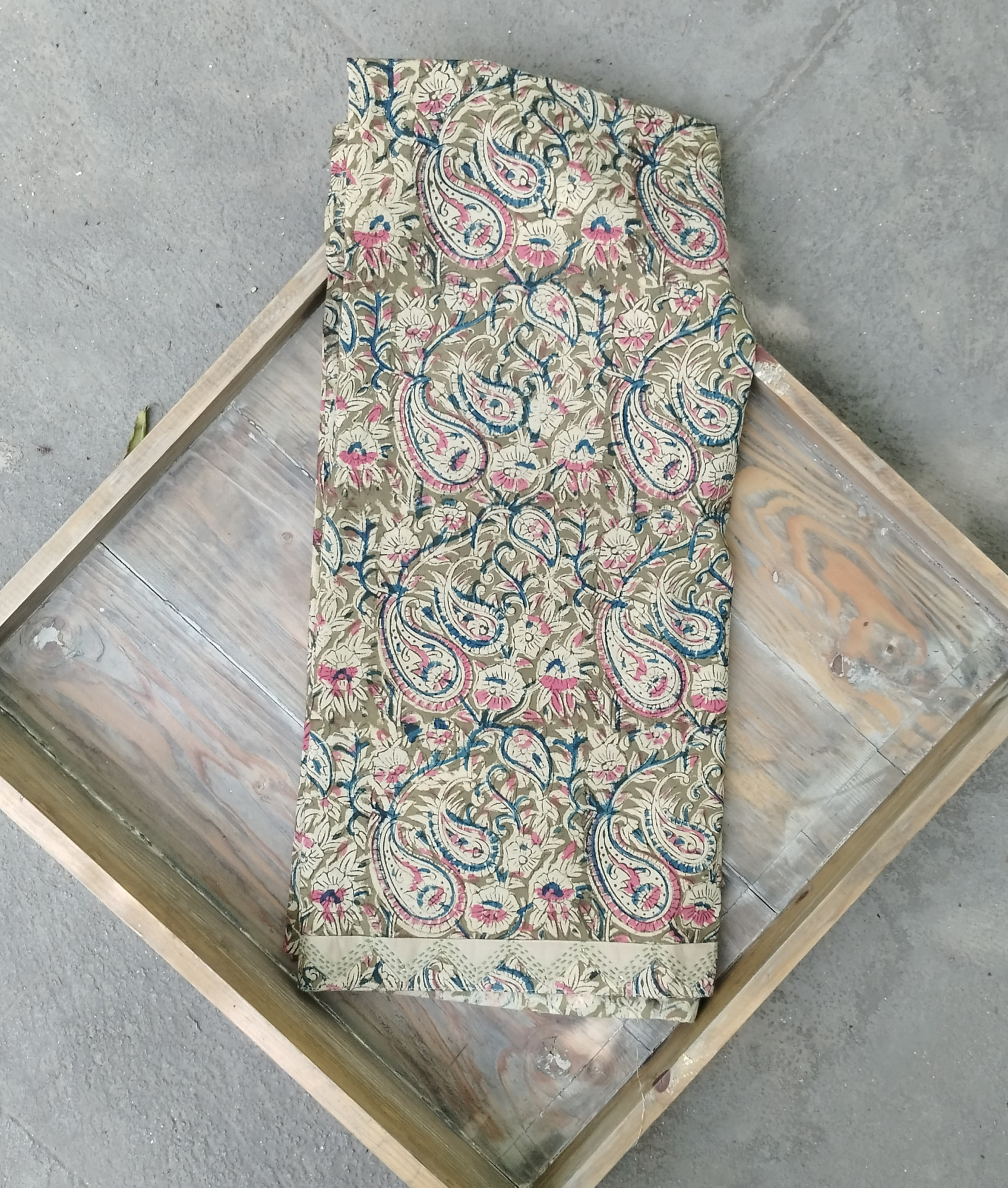 Pure Cotton Kalamkari Dress Material