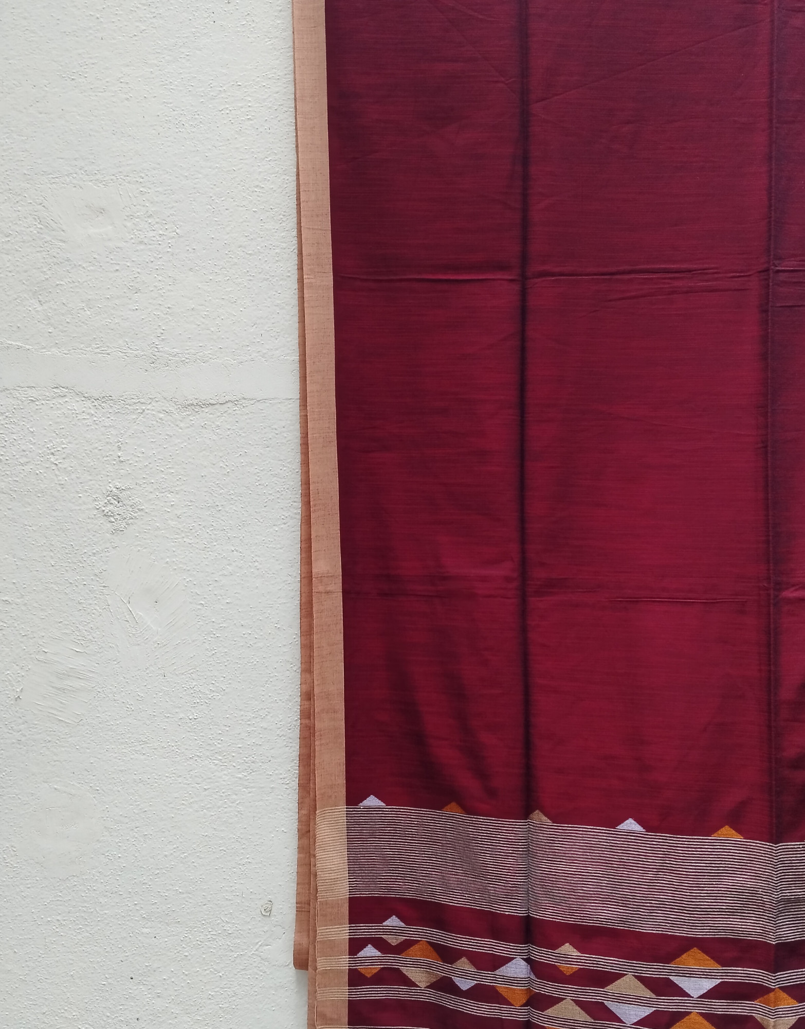 Hand Woven Jhamdani Weave Saree