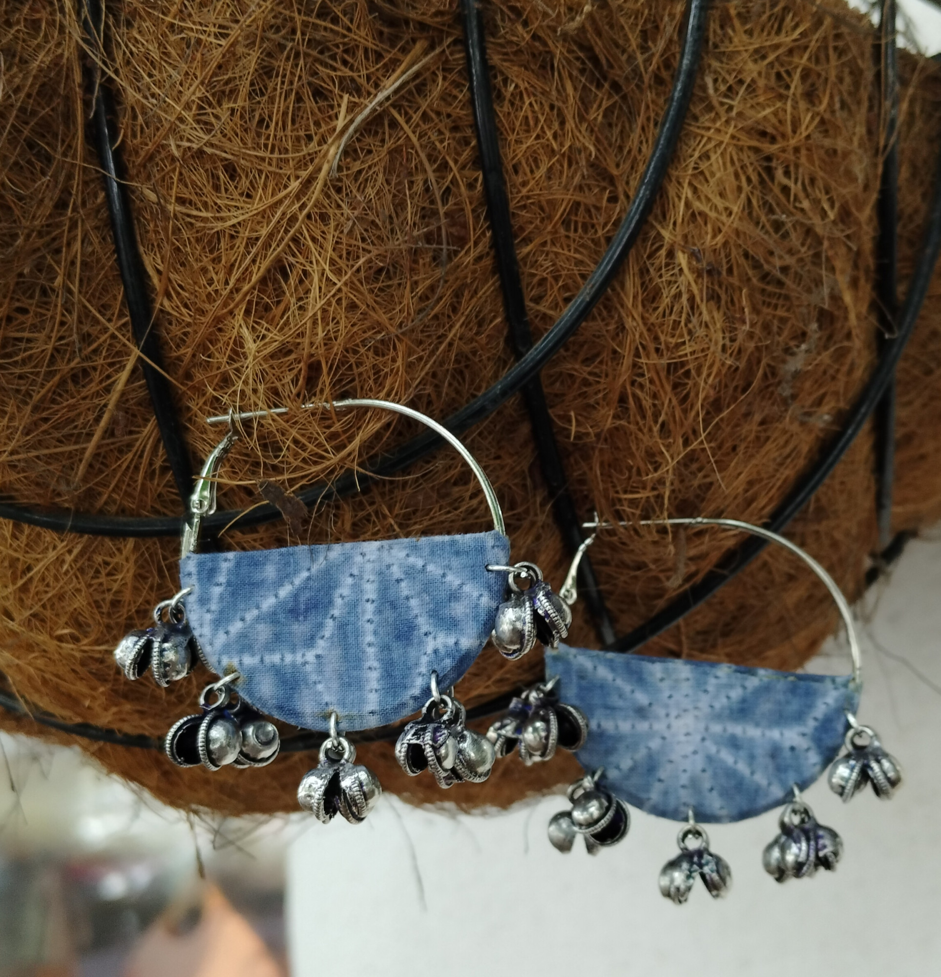 Upcycled Fabric Earing