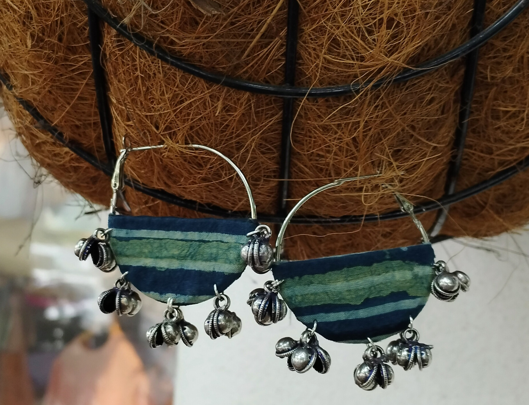 Upcycled Fabric Earing