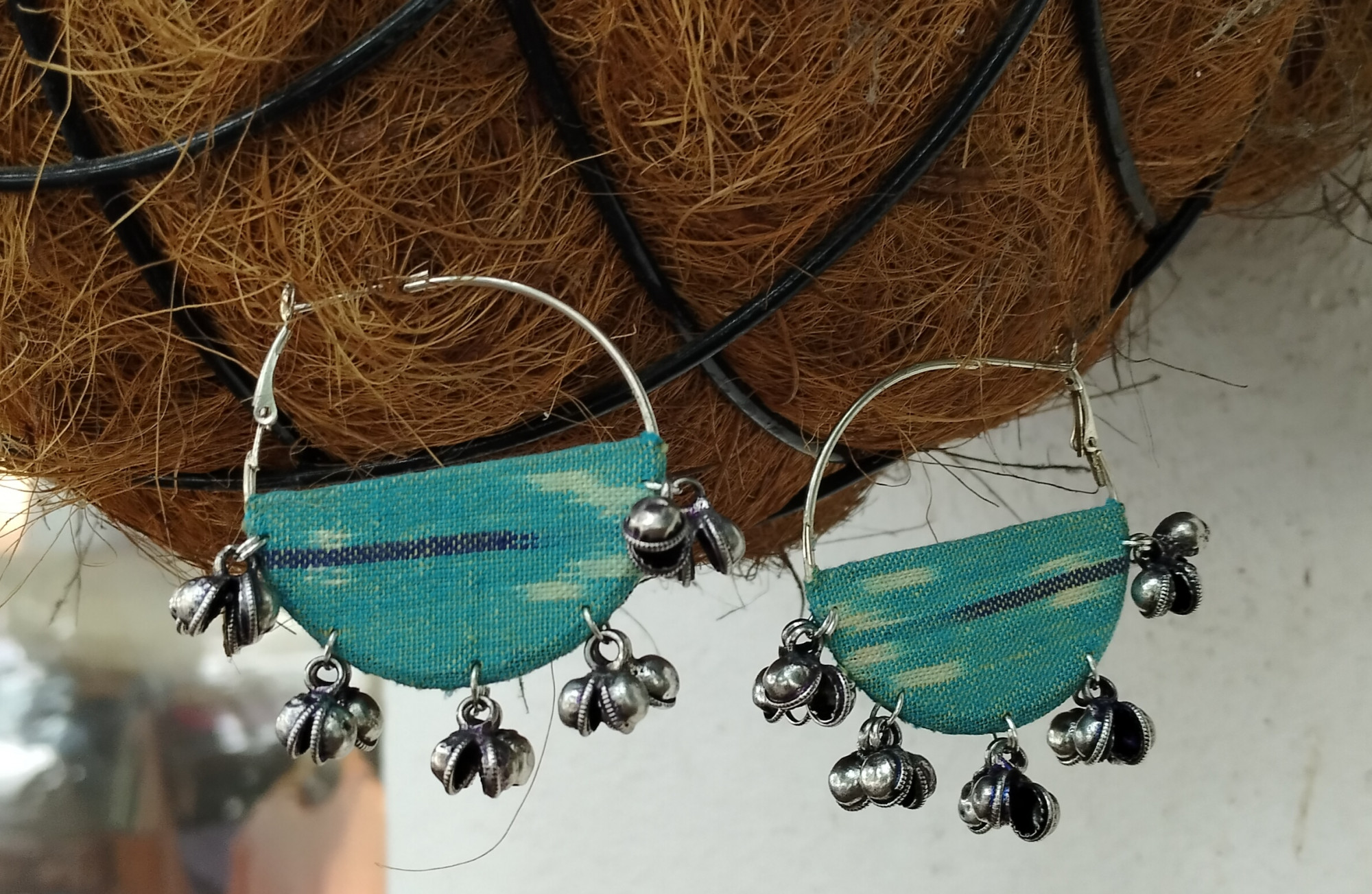 Upcycled Fabric Earing