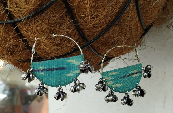 Upcycled Fabric Earing