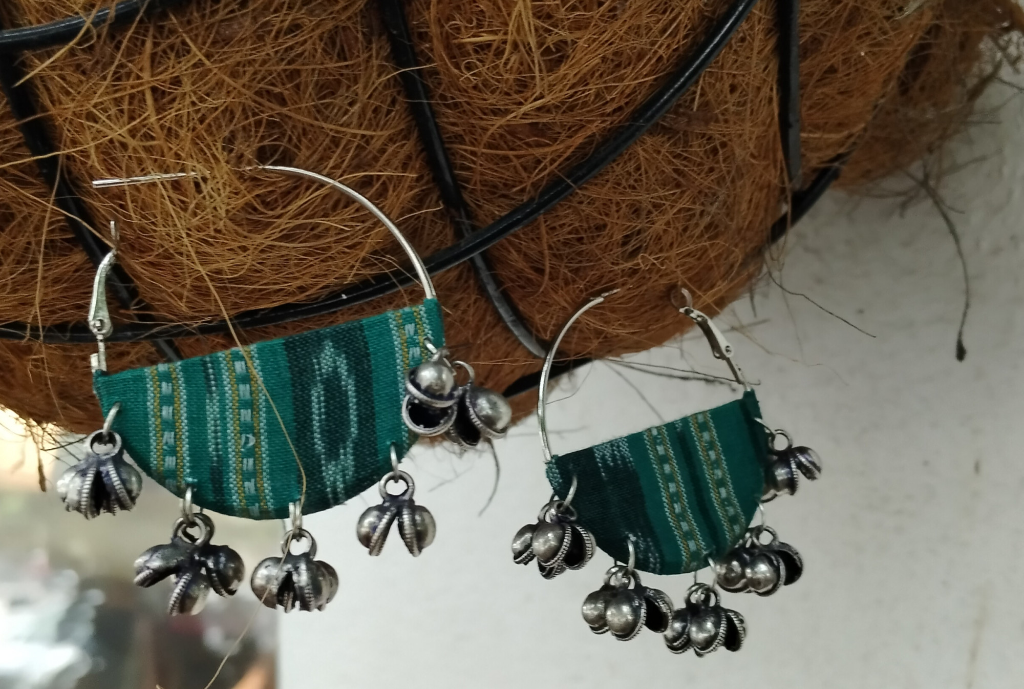 Upcycled Fabric Earing