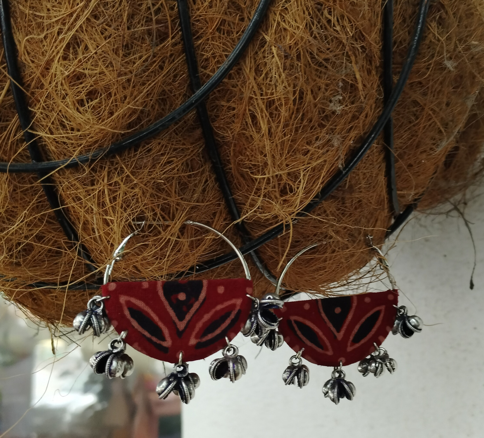 Upcycled Fabric Earing