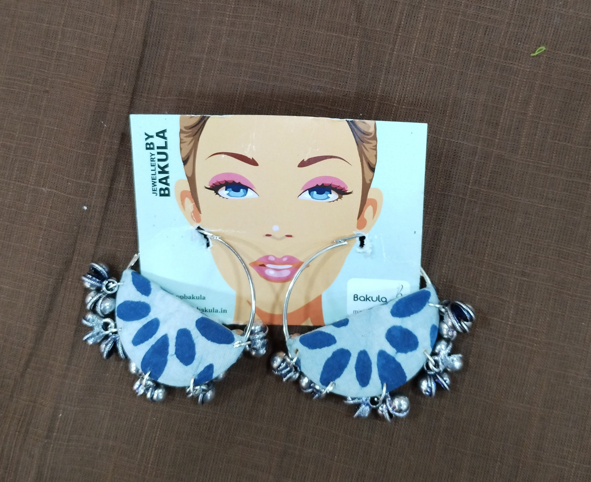 Upcycled Fabric Earing