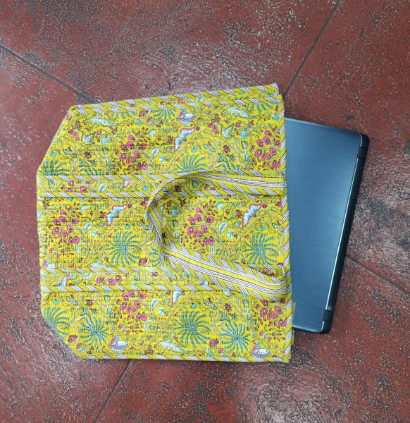 Hand Block Print Quilted Tote Bag