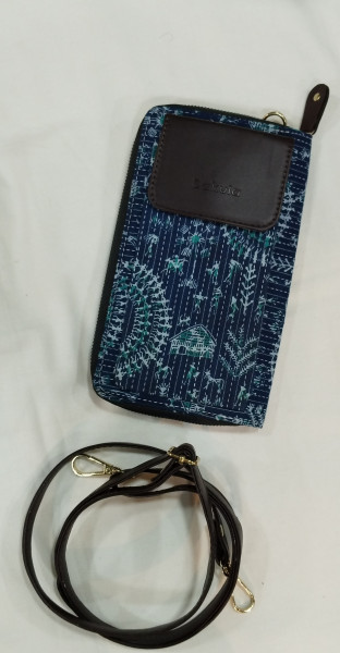 Jacquard Cotton Wallets With Mobile Pouch