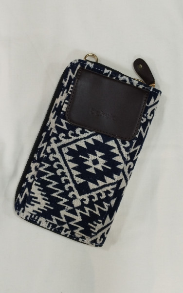 Jacquard Cotton Wallets With Mobile Pouch