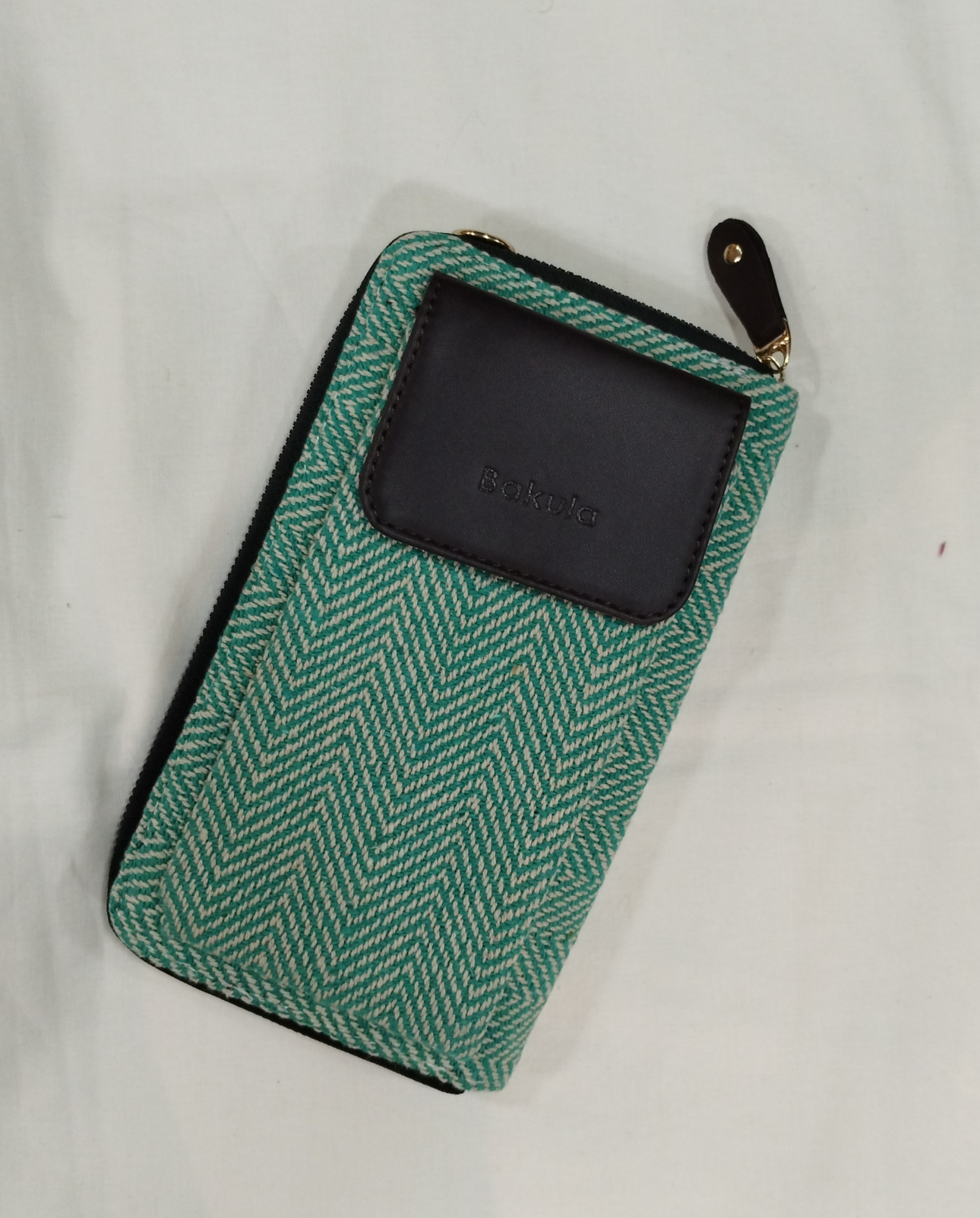 Jacquard Cotton Wallets With Mobile Pouch