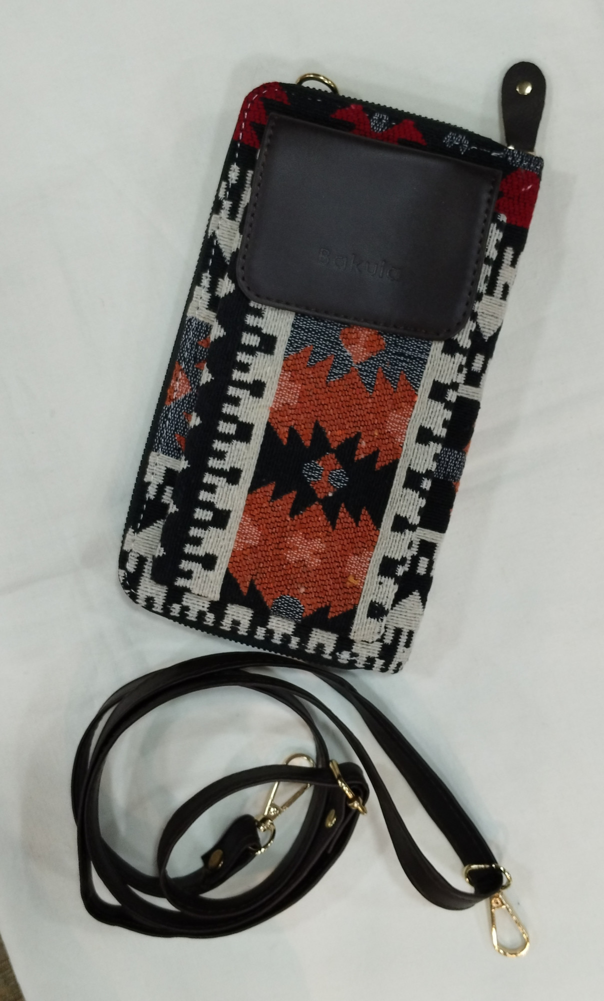 Jacquard Cotton Wallets With Mobile Pouch