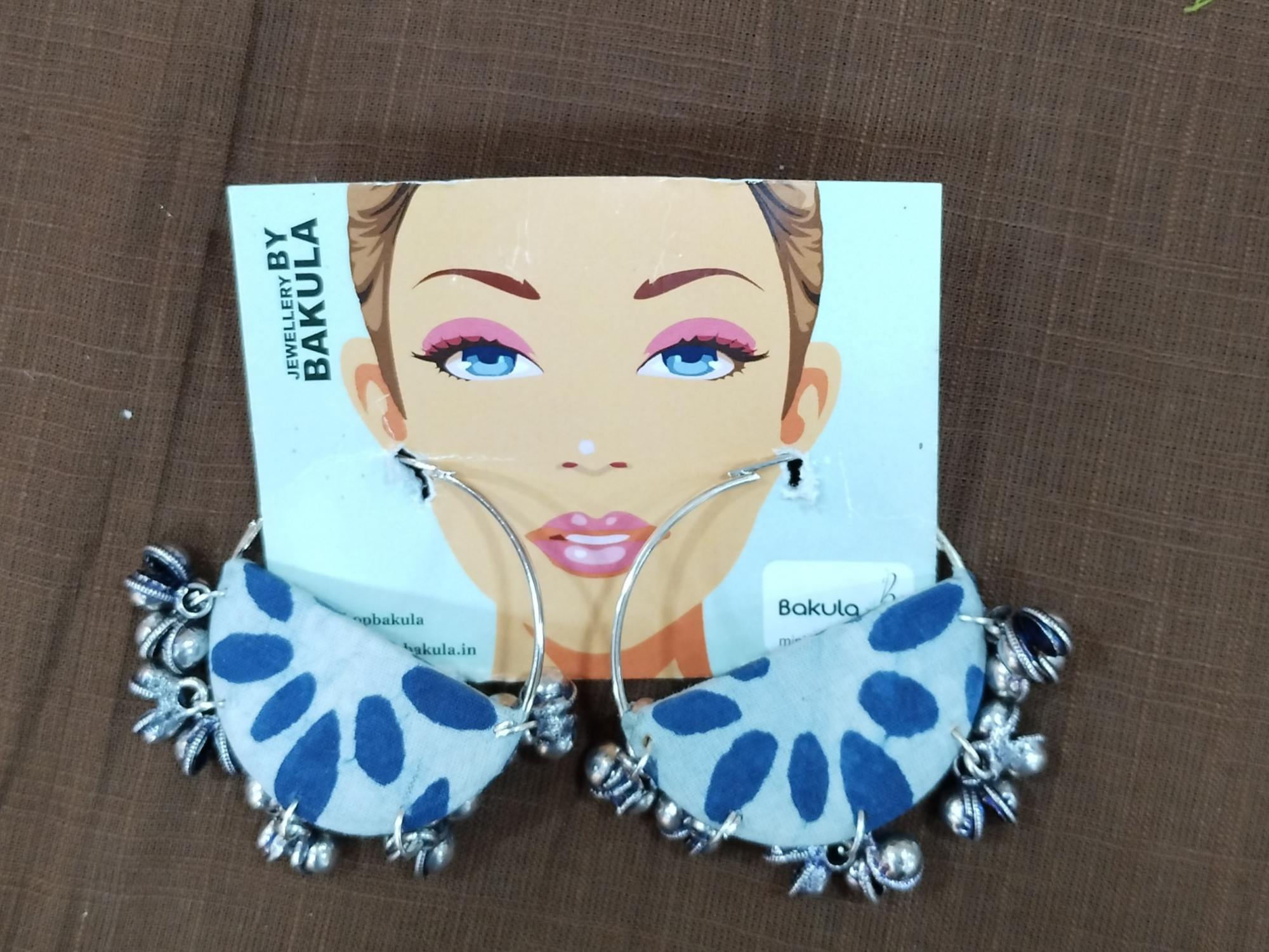 Upcycled Fabric Earing