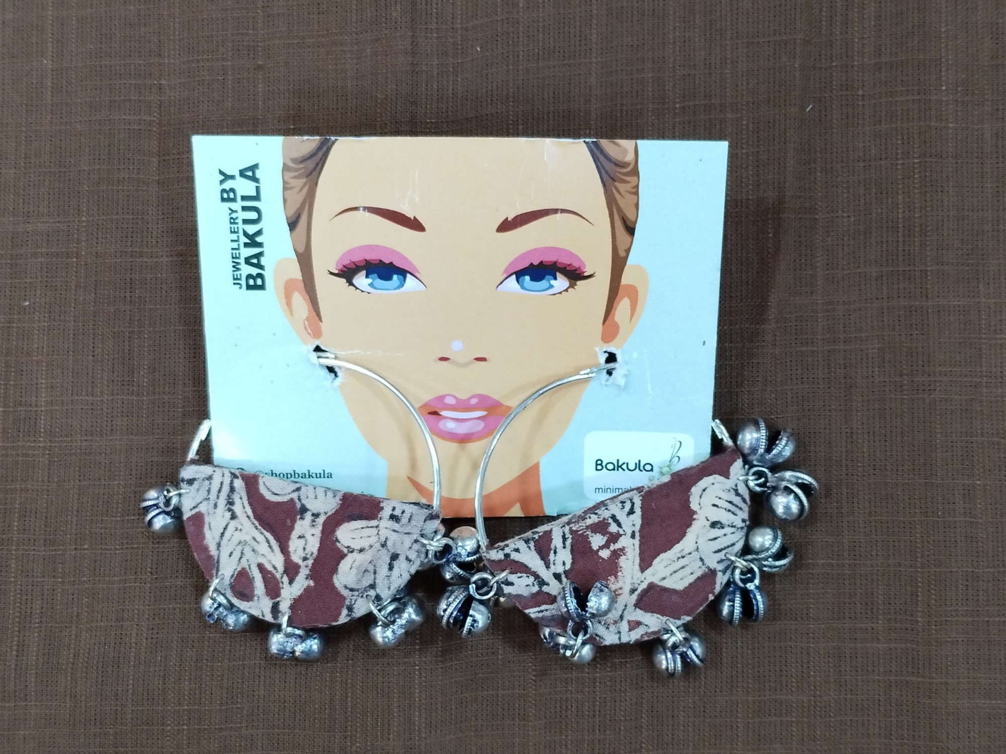 Upcycled Fabric Earing