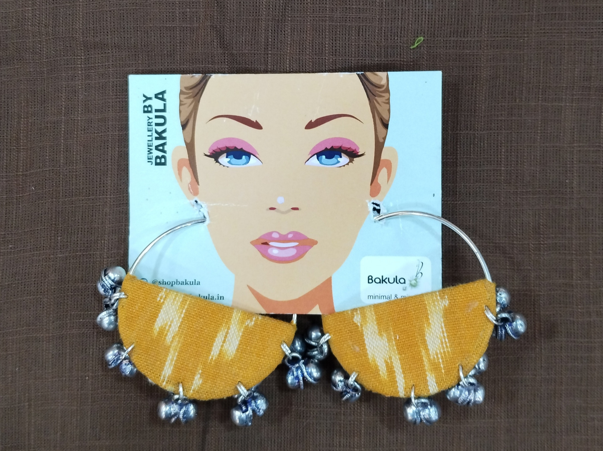 Upcycled Fabric Earing