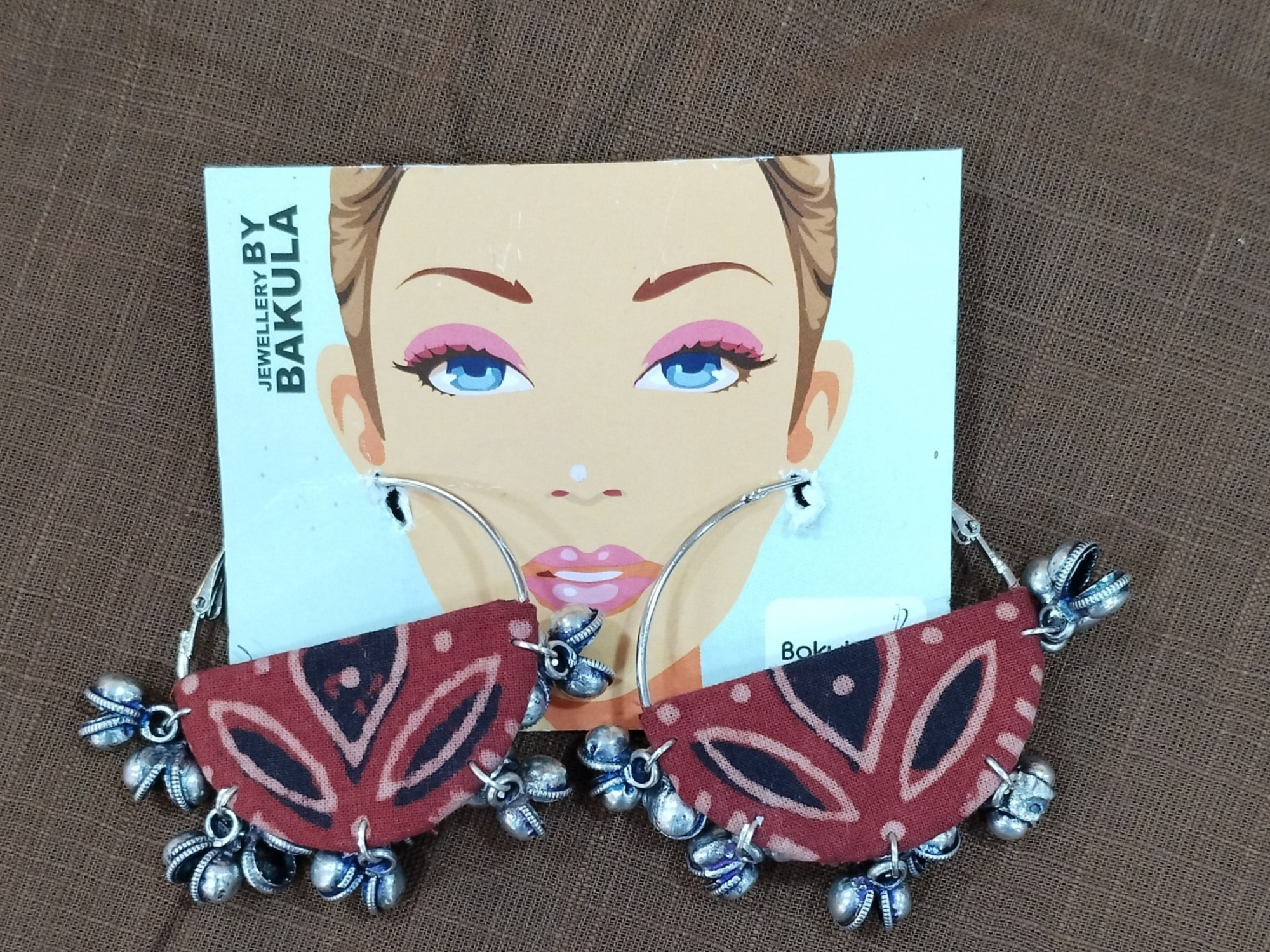 Upcycled Fabric Earing