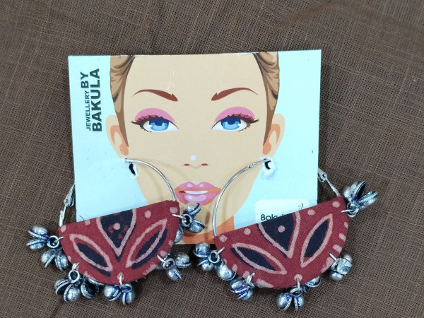 Upcycled Fabric Earing