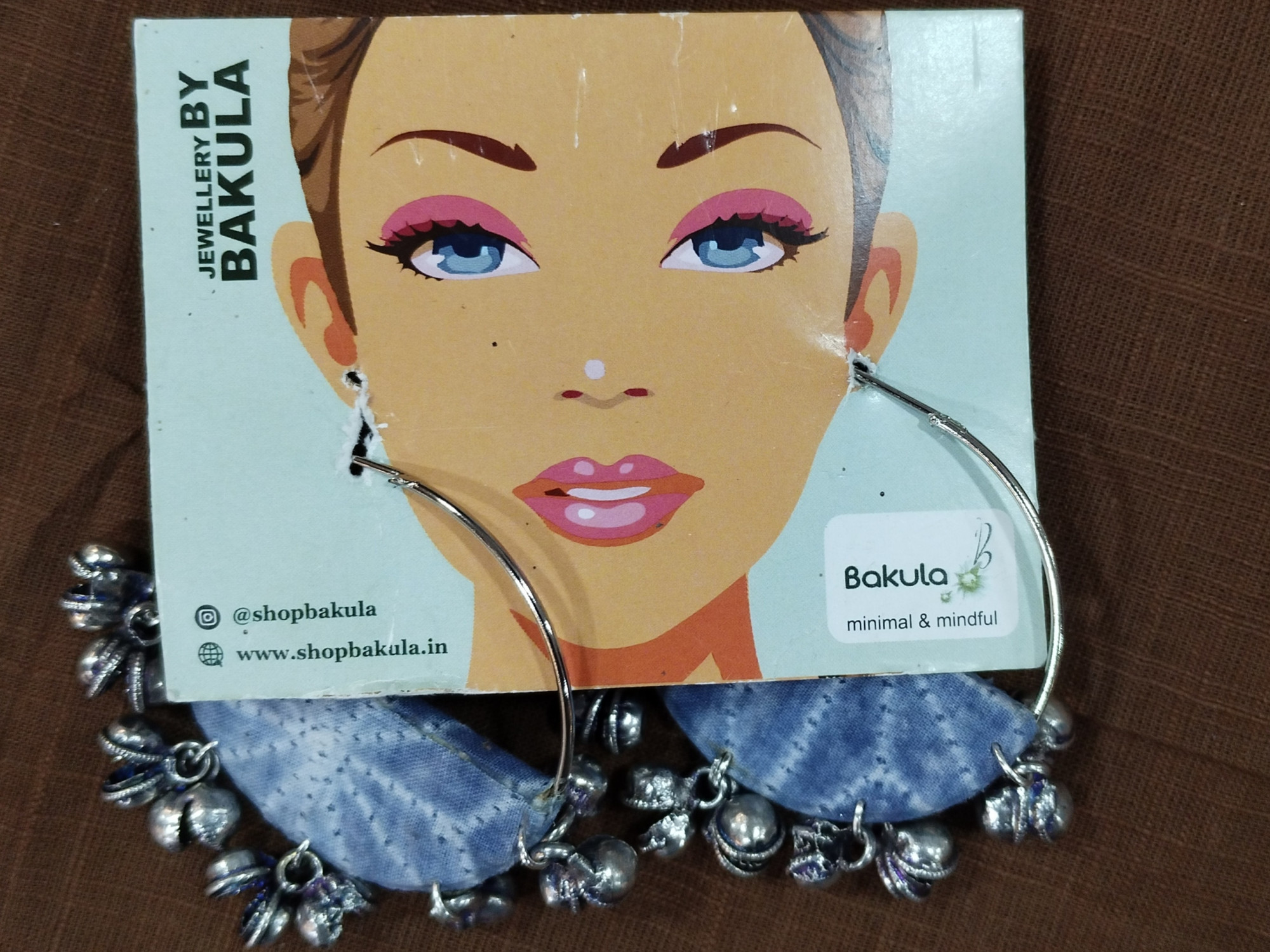 Upcycled Fabric Earing