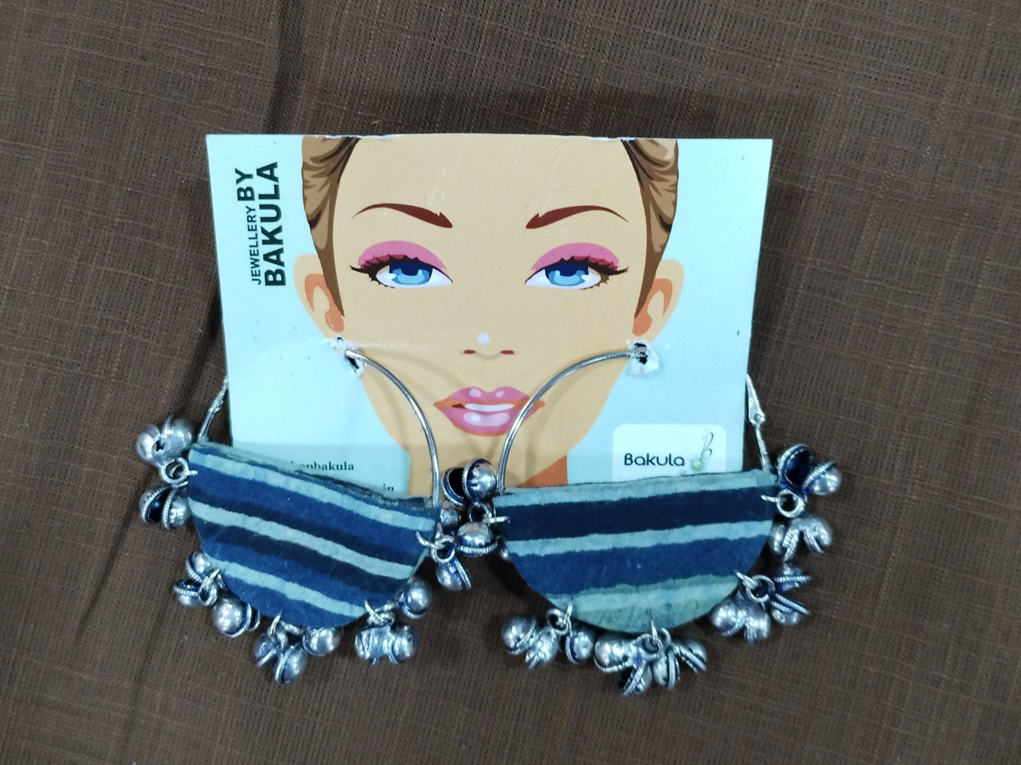 Upcycled Fabric Earing