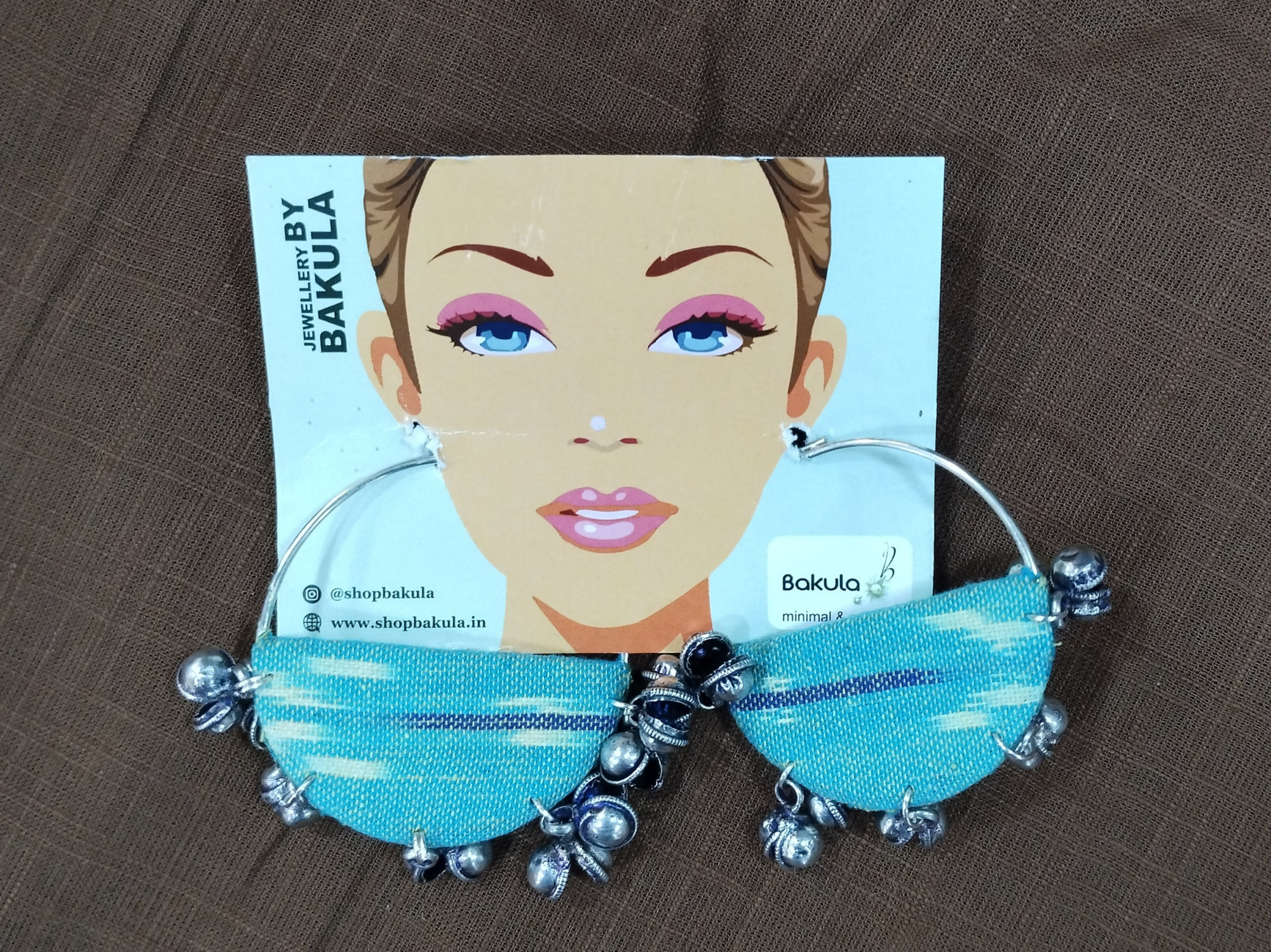 Upcycled Fabric Earing