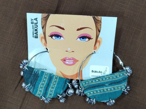 Upcycled Fabric Earing