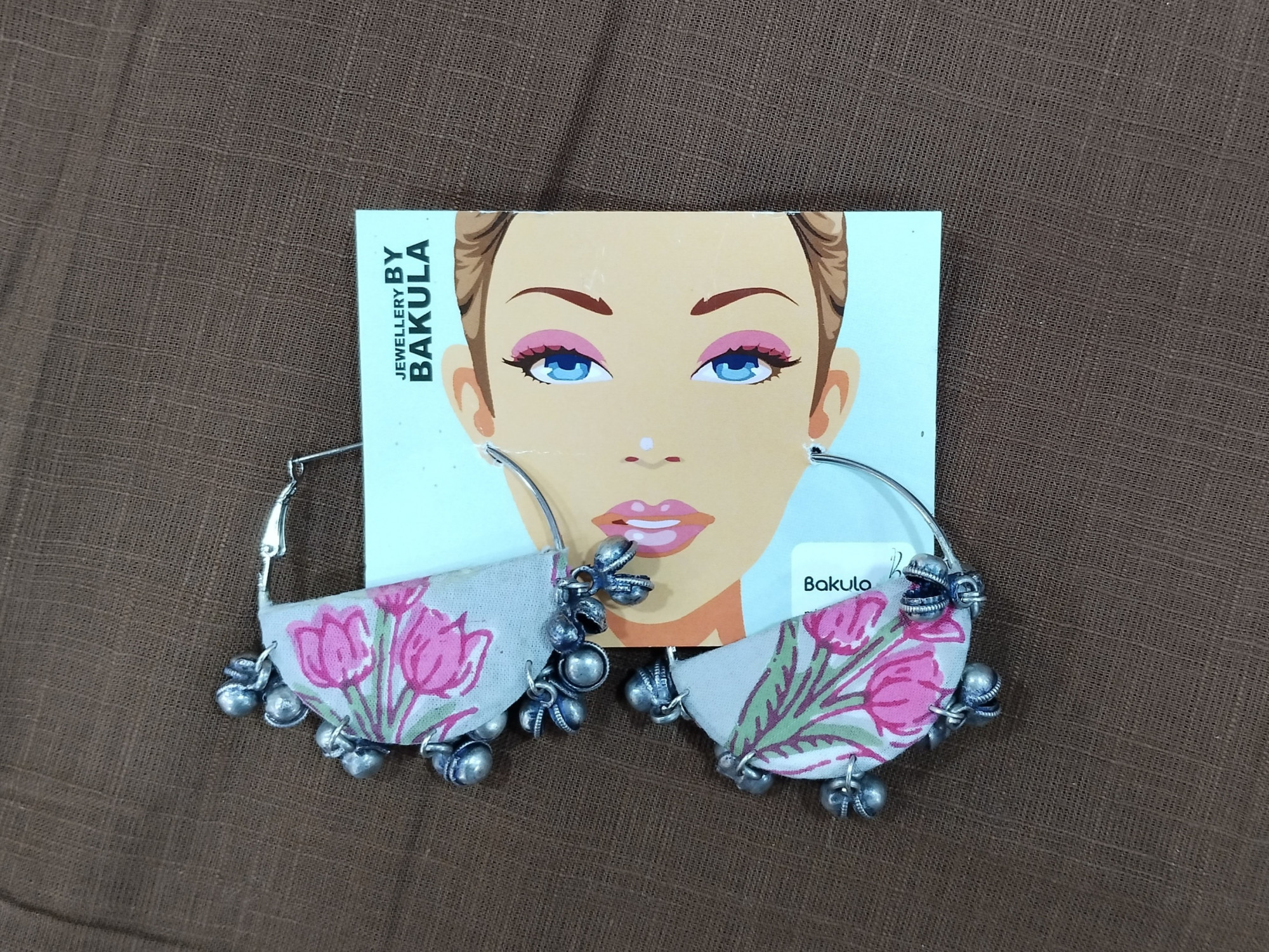 Upcycled Fabric Earing