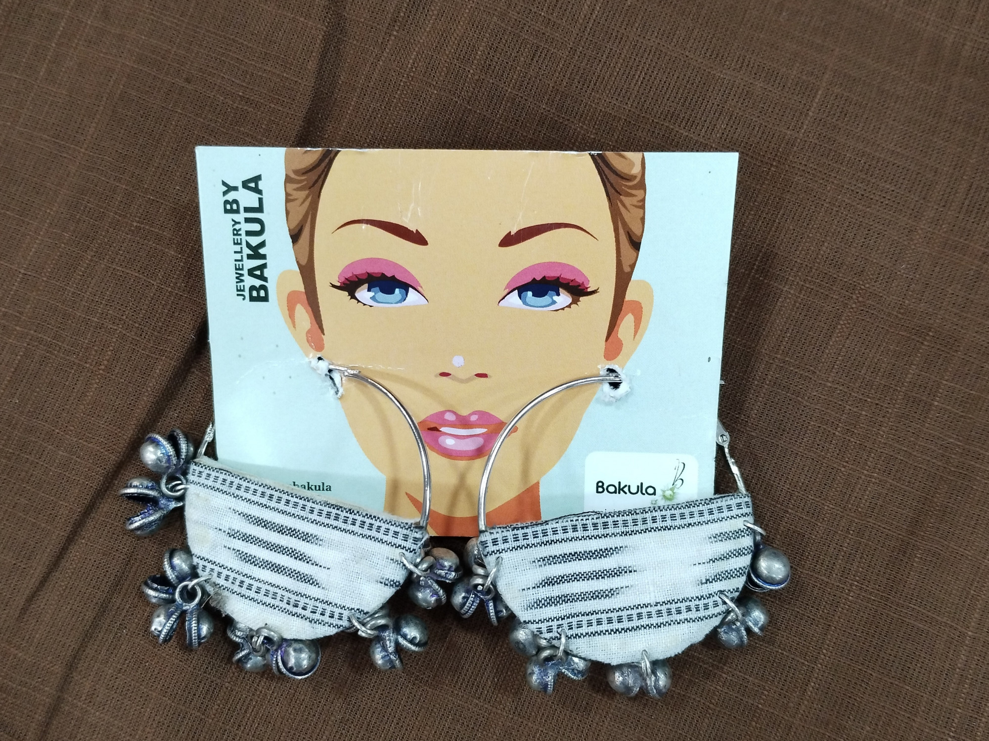 Upcycled Fabric Earing