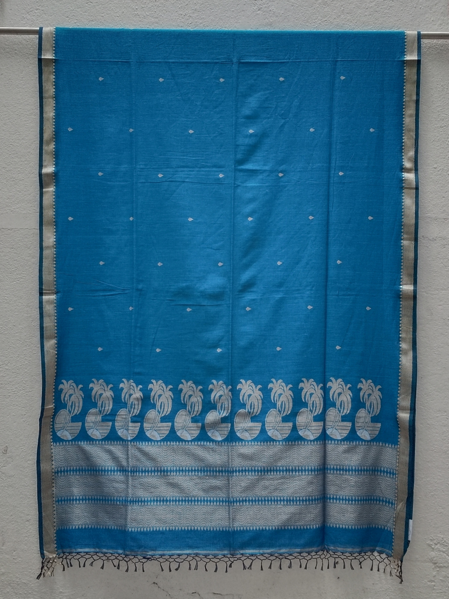 Hand Woven Jhamdani Weave Saree