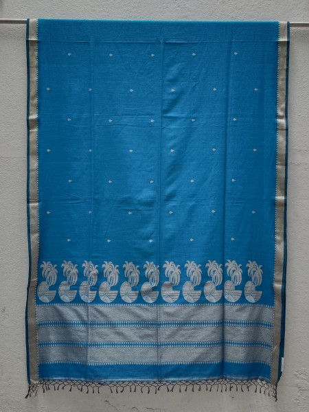 Hand Woven Jhamdani Weave Saree