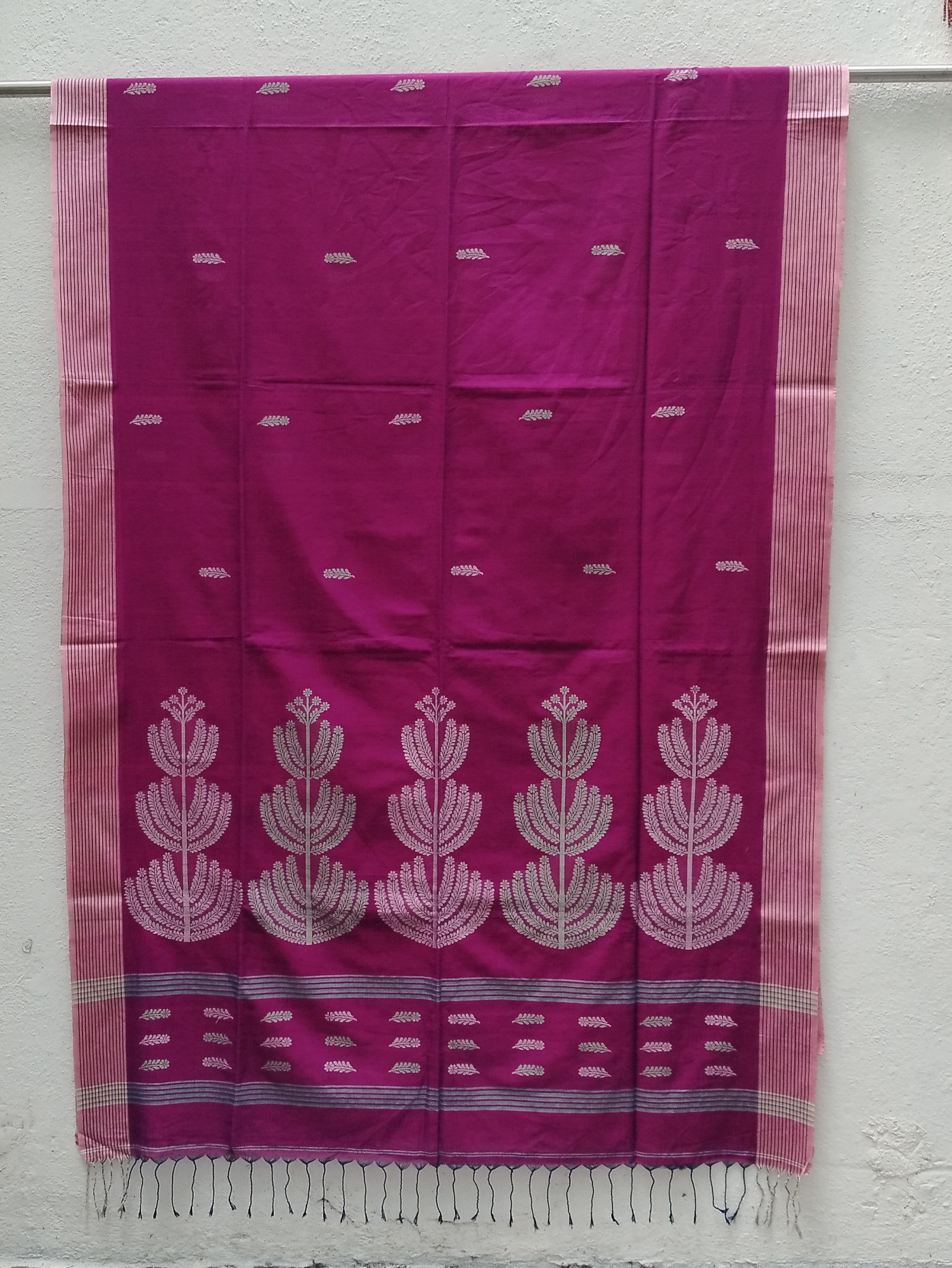 Hand Woven Jhamdani Weave Saree