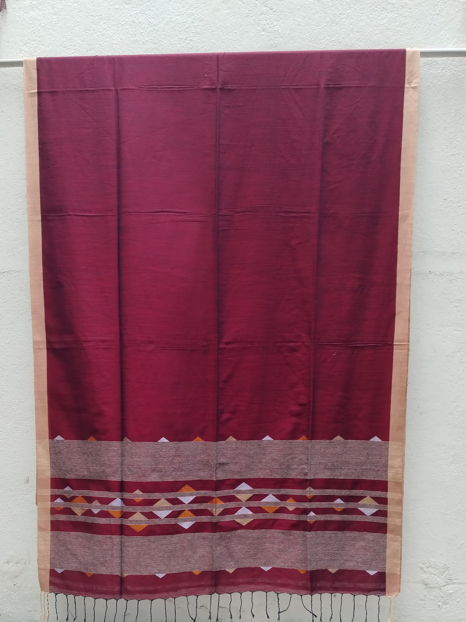 Hand Woven Jhamdani Weave Saree
