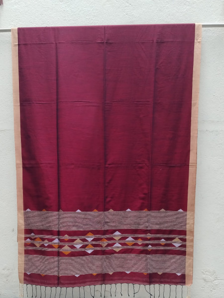 Hand Woven Jhamdani Weave Saree