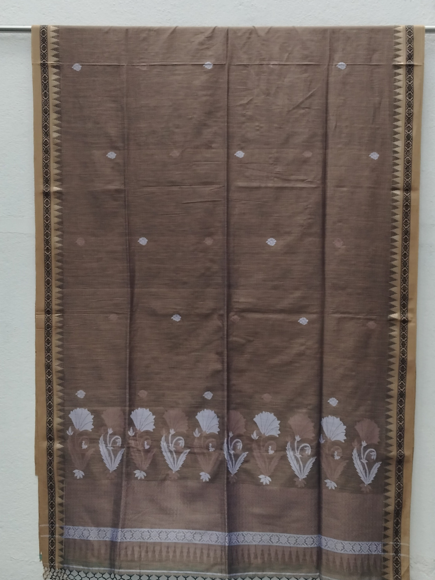 Hand Woven Jhamdani Weave Saree